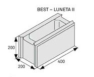 BEST LUNETA II výška 200mm colormix arabica STANDARD